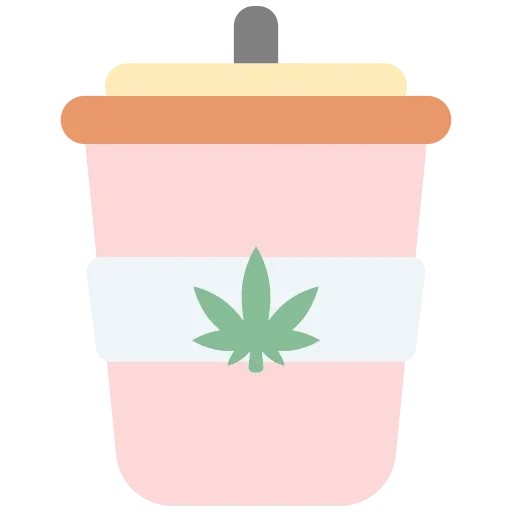 icona stilizzata colorata di un drink per la pagina raw su weed therapy